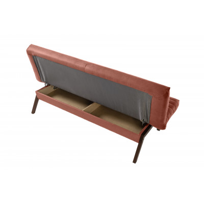 Диван КАИР БД, ткань Antares 08 (терракотовая замша)