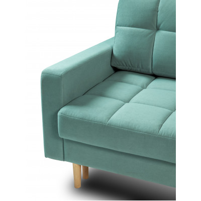 Диван КАНЗАС ДУ, ткань Ameli 06 (мята) велюр