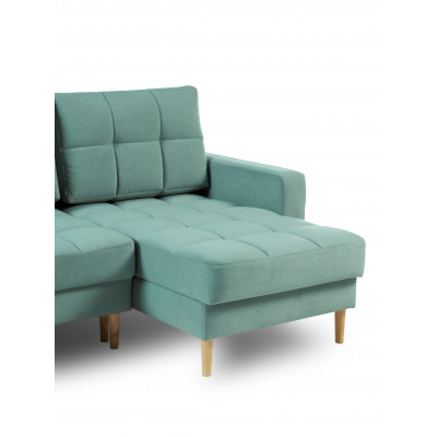 Диван КАНЗАС ДУ, ткань Ameli 06 (мята) велюр