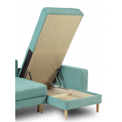 Диван КАНЗАС ДУ, ткань Ameli 06 (мята) велюр