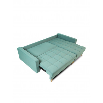 Диван КАНЗАС ДУ, ткань Ameli 06 (мята) велюр