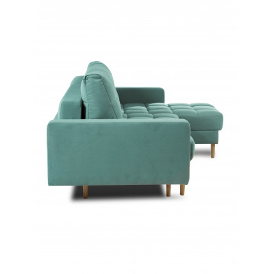 Диван КАНЗАС ДУ, ткань Ameli 06 (мята) велюр