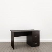 Стол прямой с тумбой 22 мм (П-17), Венге