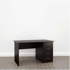 Стол прямой с тумбой 22 мм (П-17), Венге