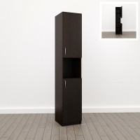 Шкаф узкий с полкой 22мм (П-58), Венге