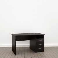 Стол прямой с тумбой 22 мм (П-16), Венге