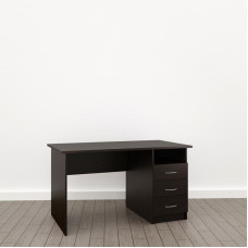 Стол прямой с тумбой 22 мм (П-16), Венге