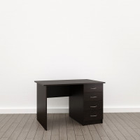 Стол прямой с тумбой 22 мм (П-15), Венге