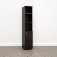 Шкаф комбинированный узкий (П-52), Венге