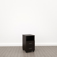 Тумба подкатная с открытой полкой 22 мм (П-32), Венге