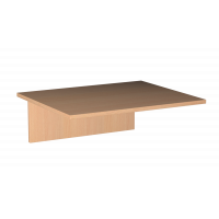 Столешница одноместная Лц.С1П-16/2, серия Лицей