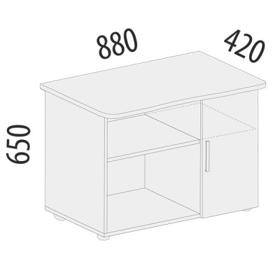 Тумба Лидер-Престиж 83.21, Дуб Венге