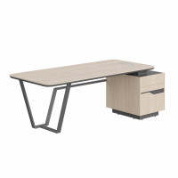 Стол с малой тумбой СФ-571101.1 Дуб светлый-антрацит