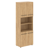 Шкаф с 2-мя комплектами глухих малых дверей 800х430х2253 LHC 80.4 Дуб Бофорд