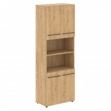 Шкаф с 2-мя комплектами глухих малых дверей 800х430х2253 LHC 80.4 Дуб Бофорд