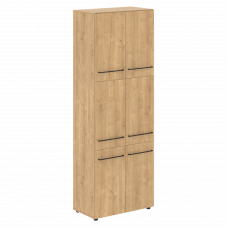 Шкаф с 3-мя комплектами глухих малых дверей 800х430х2253 LHC 80.8 Дуб Бофорд