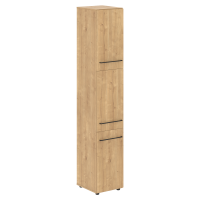 Шкаф колонка с глухими малыми дверьми 400х430х2253 LHC 40.8 Дуб Бофорд