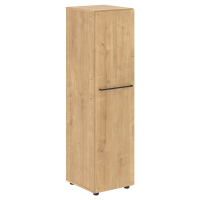 Шкаф колонка с глухой средней дверью 400х430х1517 LMC 40.1 Дуб Бофорд