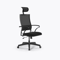 Кресло Sit Air-180 B2-290K - YP99+UMF(X1) /Km00/Wh00/K15bL/H13mM-1DF(M09.B02.G15.W01) (Черный)