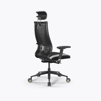 Кресло SynchroSit 10 B2-170D - T+UMF(SY271)+Extra /Kb38/Wh09/D03P/H13mL-Pf-2D(M24.B11.G19.W31) (Черн-Белый)