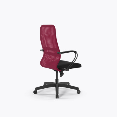 Кресло Sit 8 B2-8K - X1+UMF(X1) /Uh00/Wh00/K3bL(M09.B02.G15.W01) (Красный-Черный)