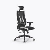 Кресло SynchroSit 10 B2-170D - T+UMF(SY271)+Extra /Kb38/Wh09/D02P/H13mL-Pf-1DF(M18.B11.G19.W31) (Черн-Белый)