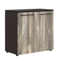 Шкаф с глухими малыми дверьми 854х423х821 MLC 85.1 Дуб Базель/Венге