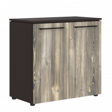 Шкаф с глухими малыми дверьми 854х423х821 MLC 85.1 Дуб Базель/Венге