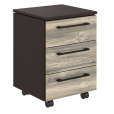 Тумба подкатная MMC-3D.A Дуб Базель/Венге