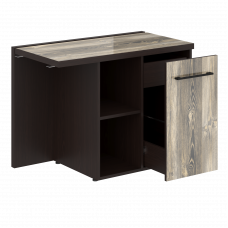 Тумба приставная MCRT 1055R Дуб Базель/Венге