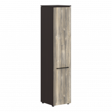 Шкаф колонка с глухой дверью 429х423х1956 MHC 42.1 Дуб Базель/Венге