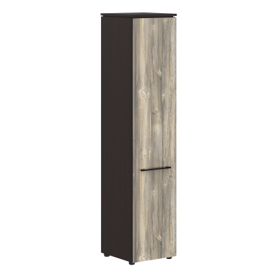 Шкаф колонка с глухой дверью 429х423х1956 MHC 42.1 Дуб Базель/Венге