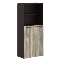 Шкаф с глухими средними дверьми 854х423х1956 MHC 85.6 Дуб Базель/Венге