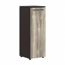 Шкаф колонка с глухой средней дверью 429х423х1188 MMC 42.1 Дуб Базель/Венге