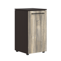 Шкаф колонка с глухой малой дверью 429х423х821 MLC 42.1 Дуб Базель/Венге