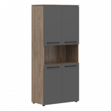 Шкаф с 2-мя комплектами глухих малых дверей MHC 85.4