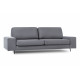 Диван Натали 1 БД, ткань Luma 23 (темно-серый) велюр