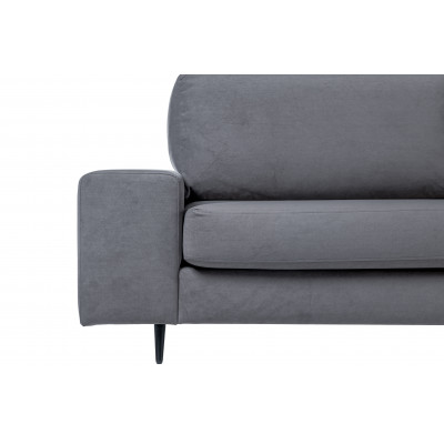 Диван Натали 1 БД, ткань Luma 23 (темно-серый) велюр
