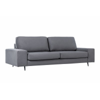 Диван Натали 1 БД, ткань Luma 23 (темно-серый) велюр