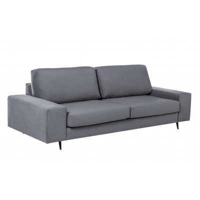 Диван Натали 1 БД, ткань Luma 23 (темно-серый) велюр