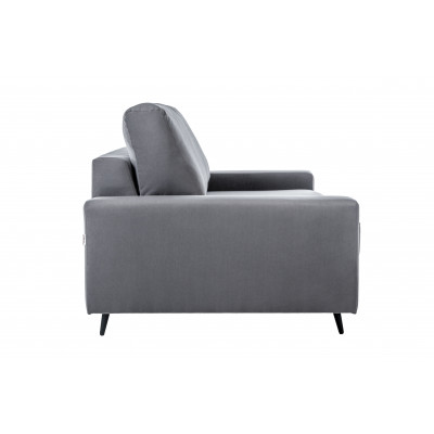 Диван Натали 1 БД, ткань Luma 23 (темно-серый) велюр