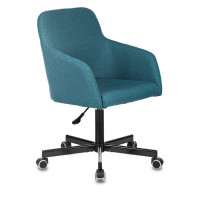 Кресло Бюрократ CH-380M голубая сталь Italia 21 крестовина металл черный