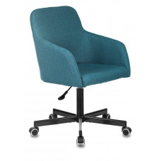 Кресло Бюрократ CH-380M голубая сталь Italia 21 крестовина металл черный