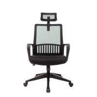 Кресло Бюрократ MC-201-H черный TW-01 TW-11 сетка/ткань с подголов. крестовина пластик