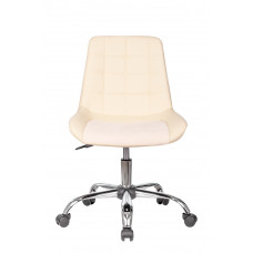 Кресло Бюрократ CH-350SL светло-бежевый искусст.кожа/ткань крестовина металл хром
