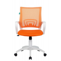 Кресло Бюрократ CH-W695N оранжевый TW-38-3 TW-96-1 сетка/ткань крестовина пластик пластик белый