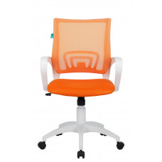 Кресло Бюрократ CH-W695N оранжевый TW-38-3 TW-96-1 сетка/ткань крестовина пластик пластик белый