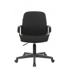 Кресло Бюрократ CH-808-LOW черный 3С11 низк.спин. крестовина пластик
