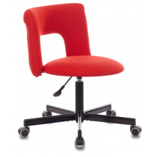 Кресло Бюрократ KF-1M красный 26-22 крестовина металл черный