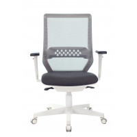 Кресло Бюрократ MC-W611N темно-серый TW-04 38-417 сетка/ткань крестовина пластик пластик белый
